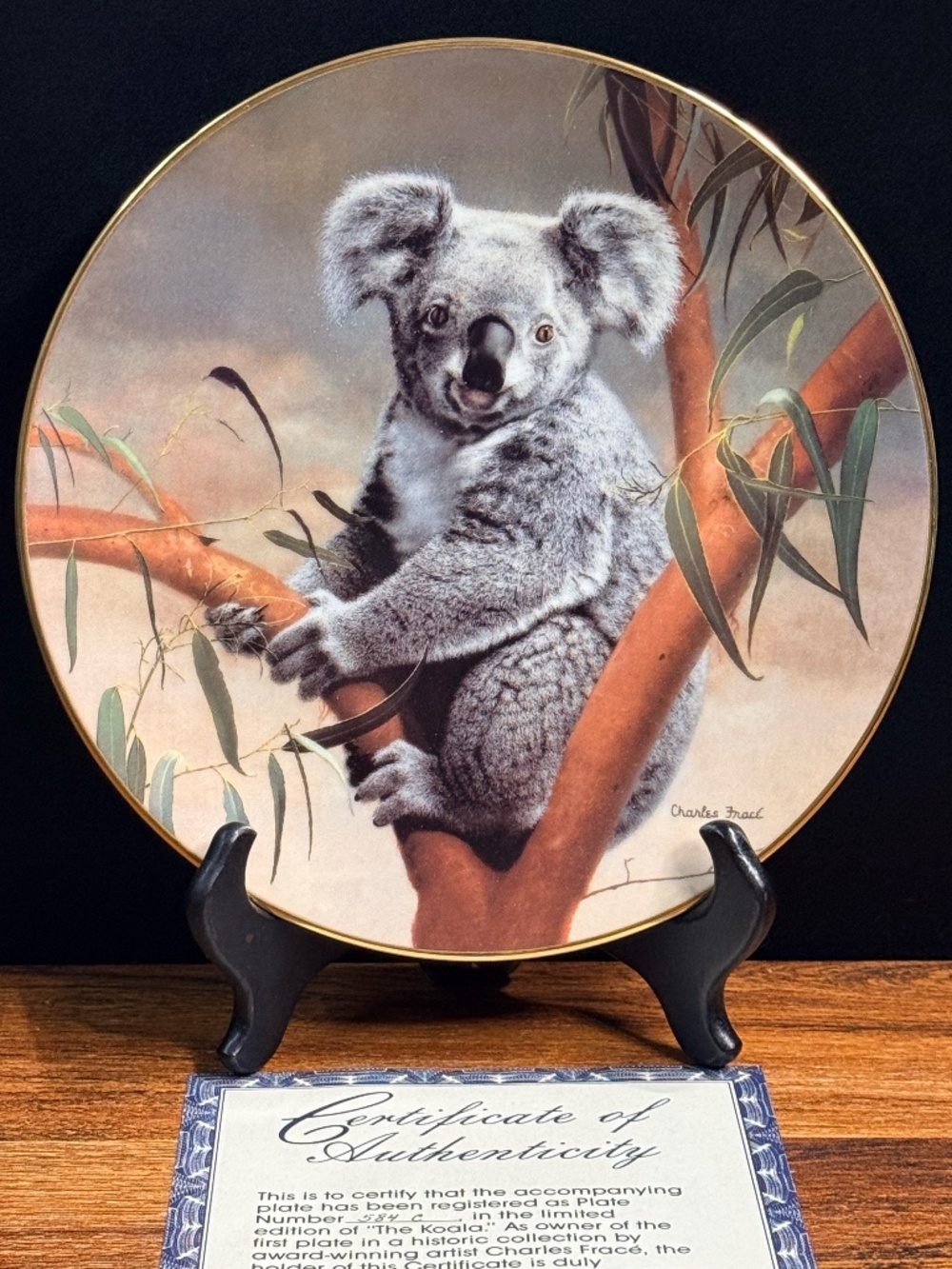 1990 W.L. George “The Koala” by Charles Frace Collector Plate